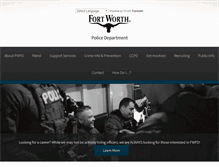 Tablet Screenshot of fortworthpd.com